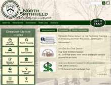 Tablet Screenshot of nsmithfieldri.org